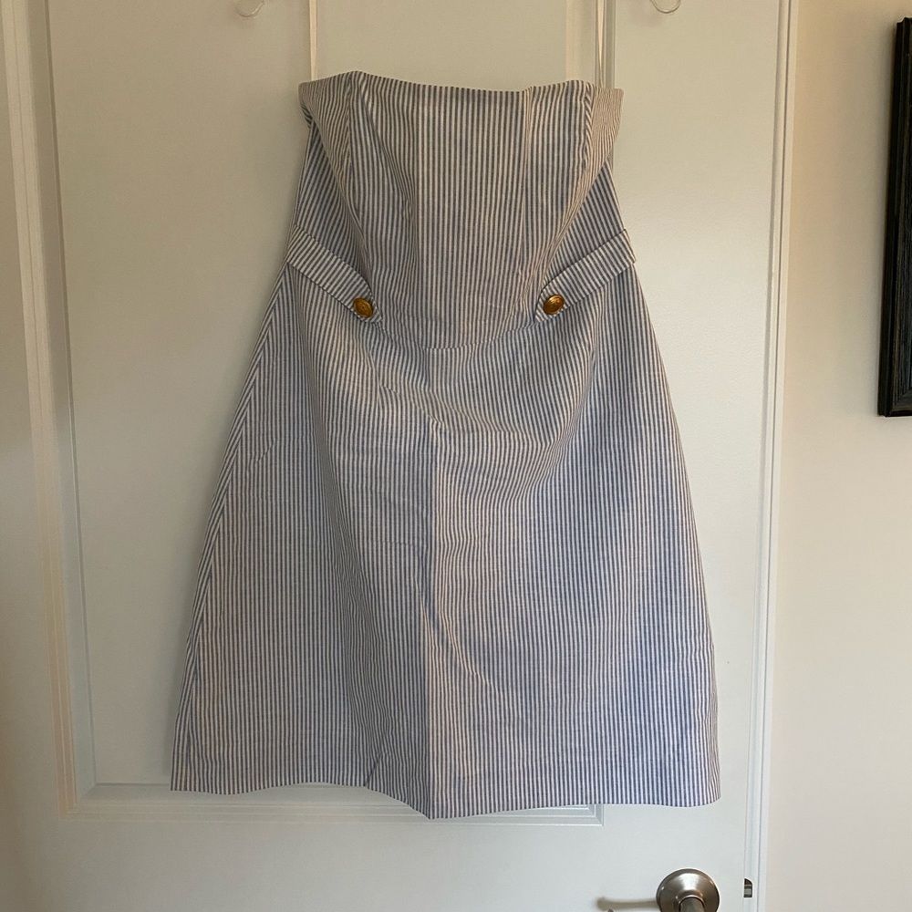Nell Seersucker Mini Dress